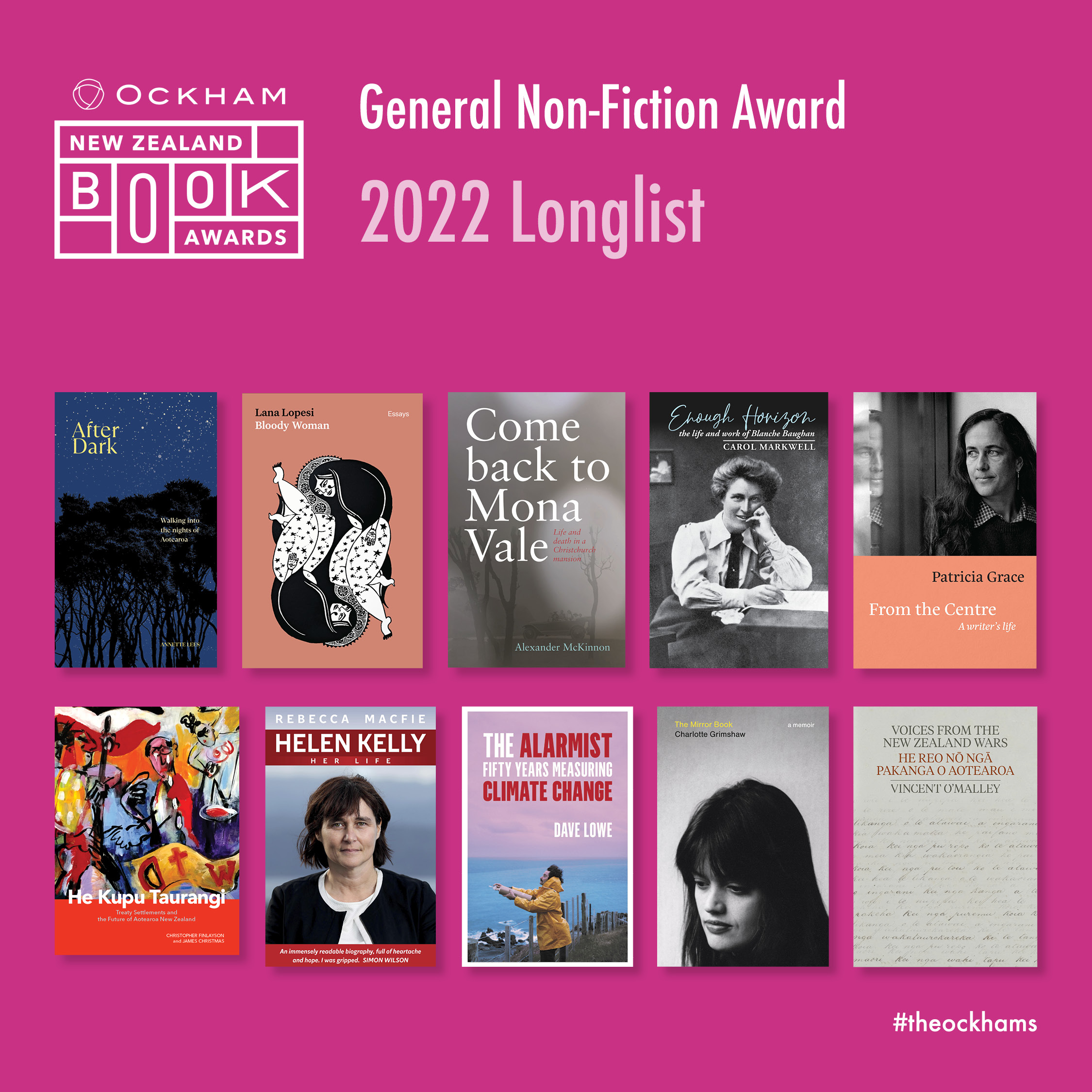 2022 Ockham Nz Book Awards Longlist Revealed Ockham Residential